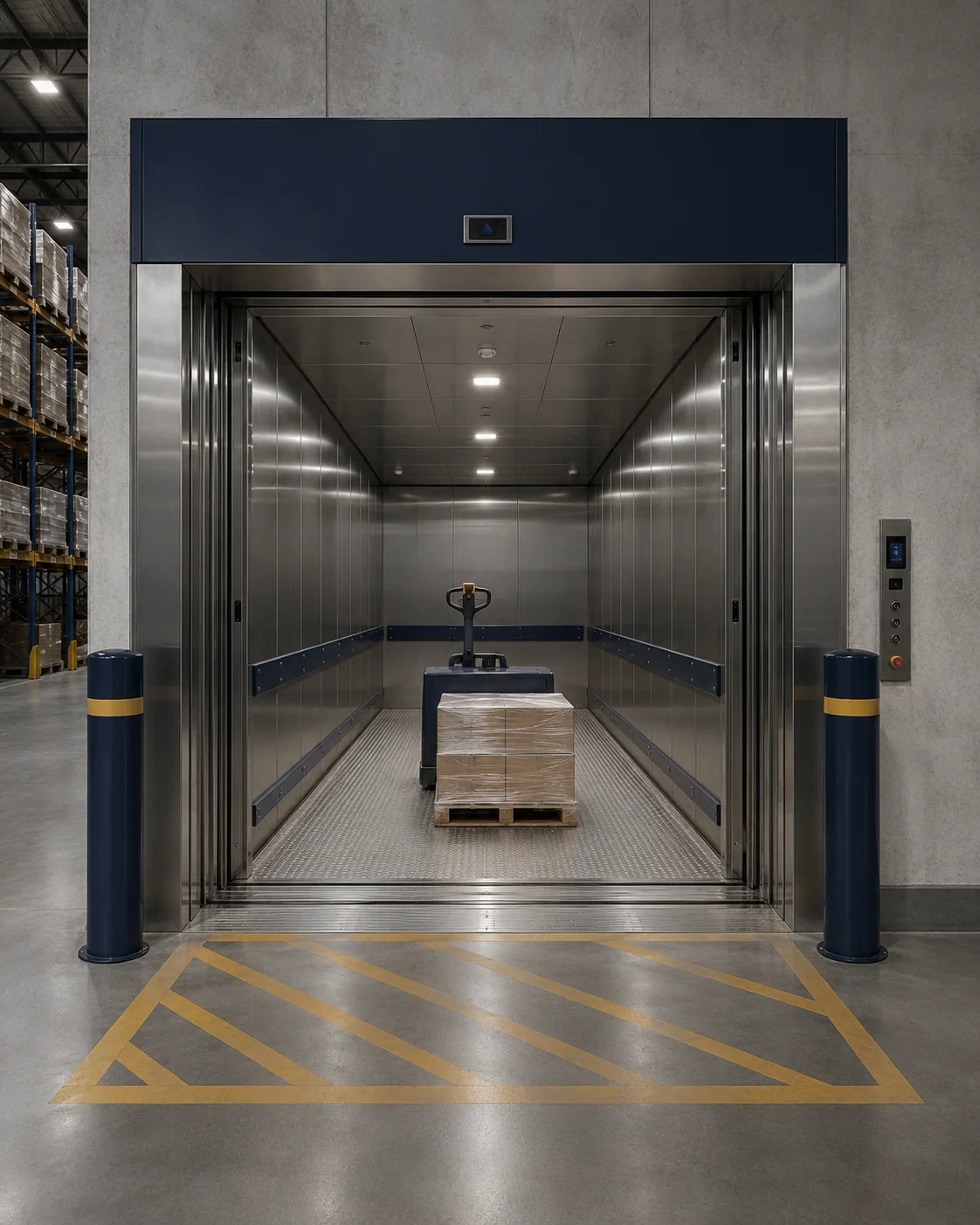 freight-elevator-landing-door