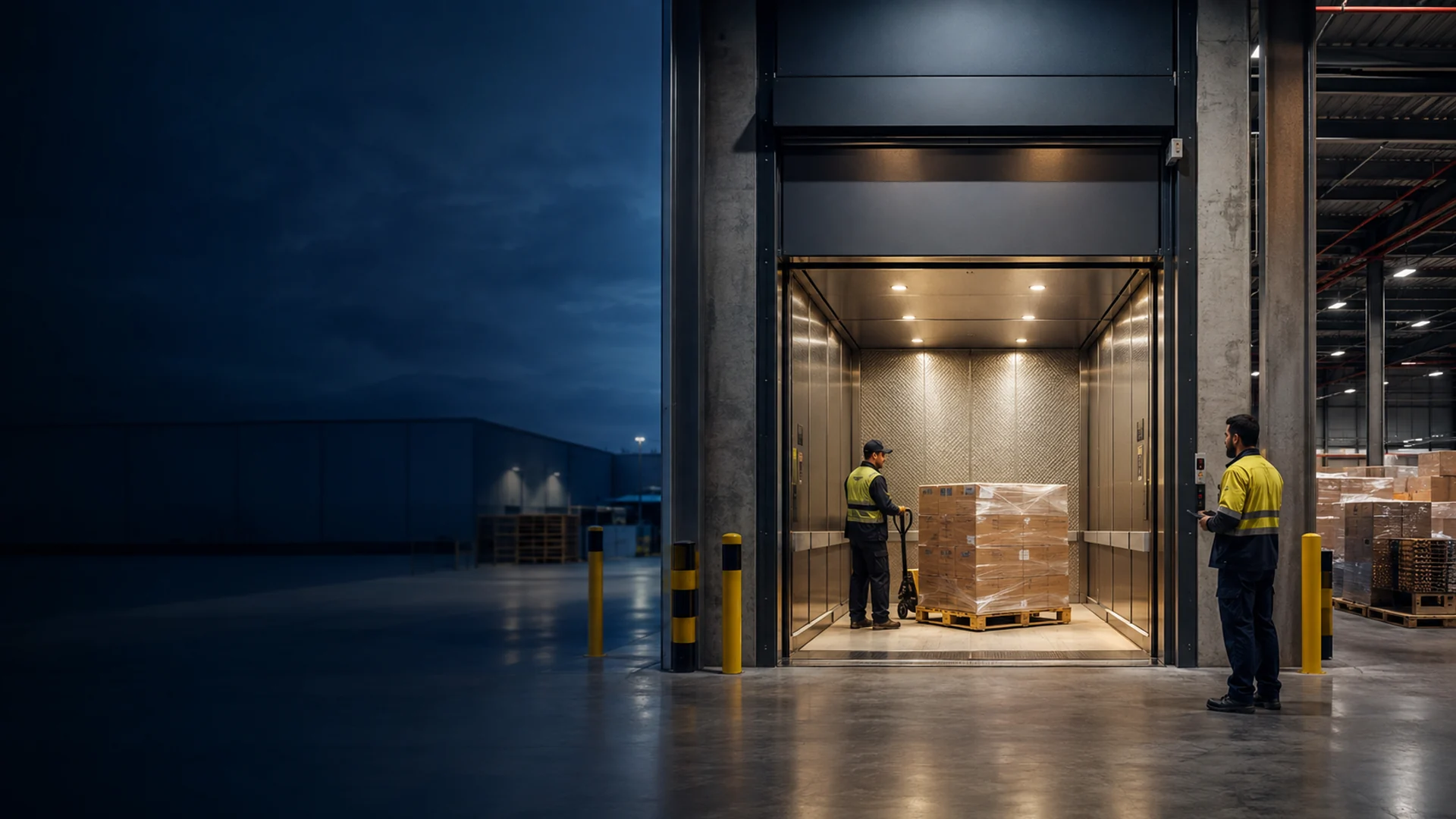 FUJI-HITECH industrial freight elevator project