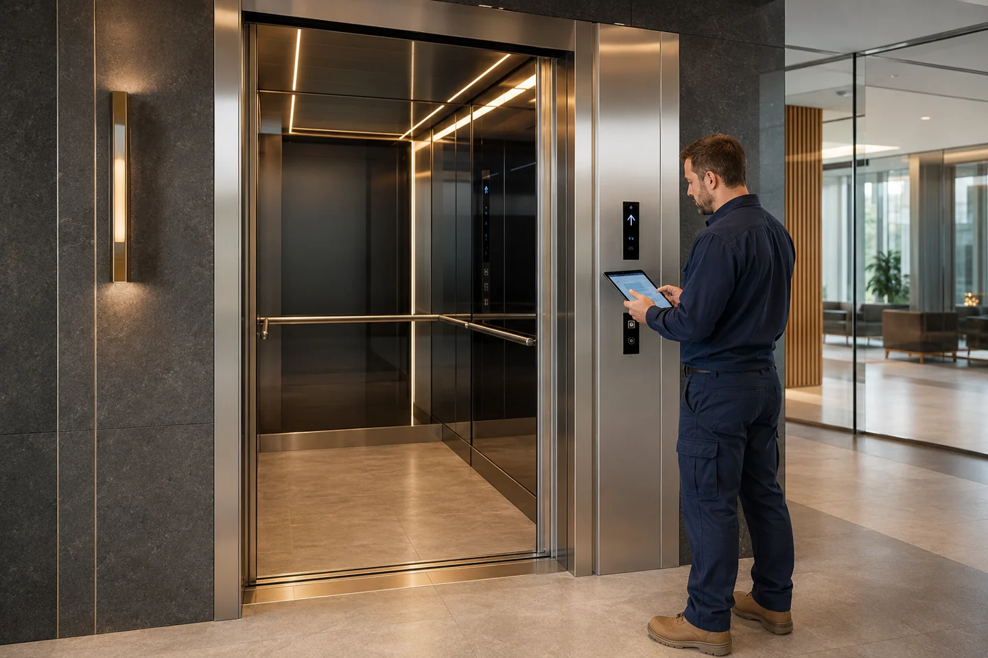 Completed FUJI-HITECH elevator modernisation and commissioning